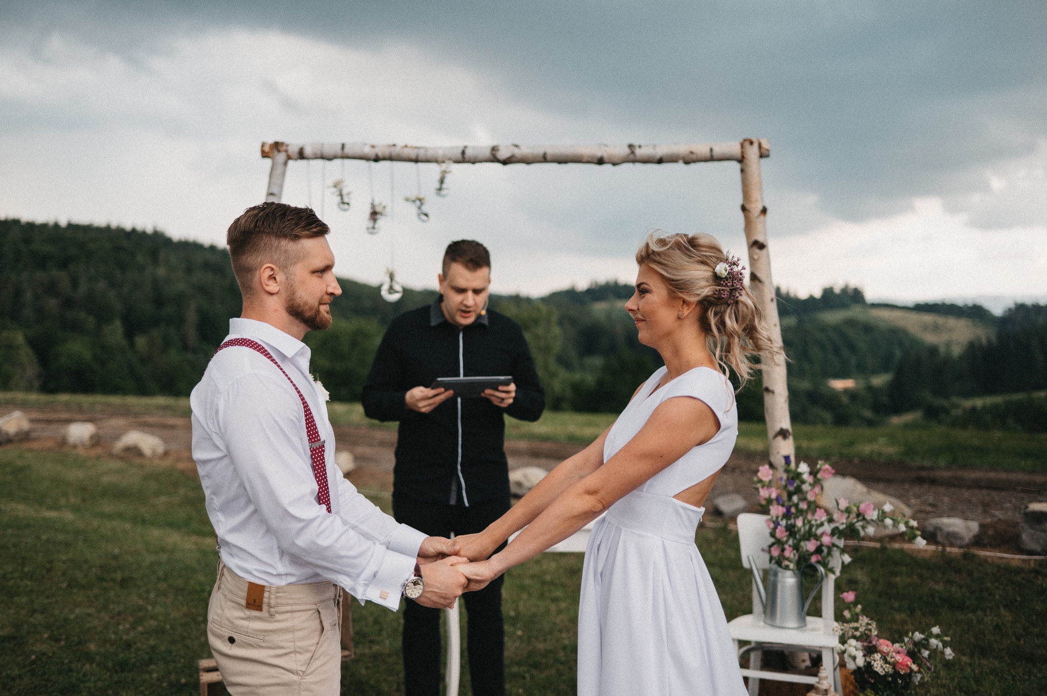 Boho svatba pod širým nebem